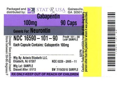 Label Image (Gabapentin 100mg Label)